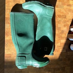 Original Hunter Green Tall Rain Boot Size 6